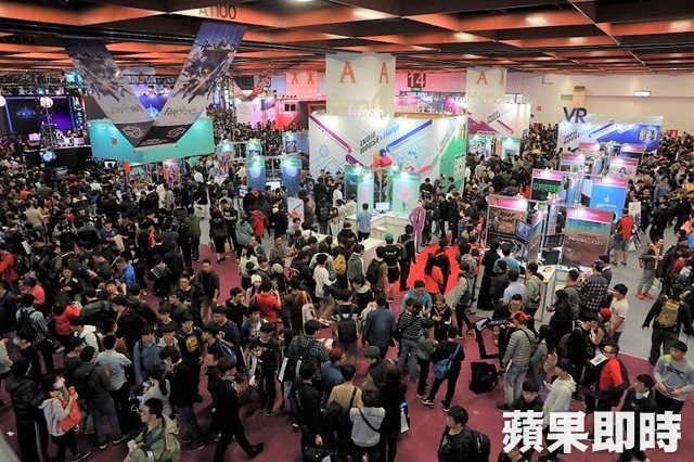 2018年臺北國際電玩展展場人潮。